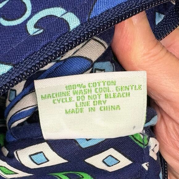 Vera Bradley Mediterranean Blue Messenger Bag - Picture 9 of 14